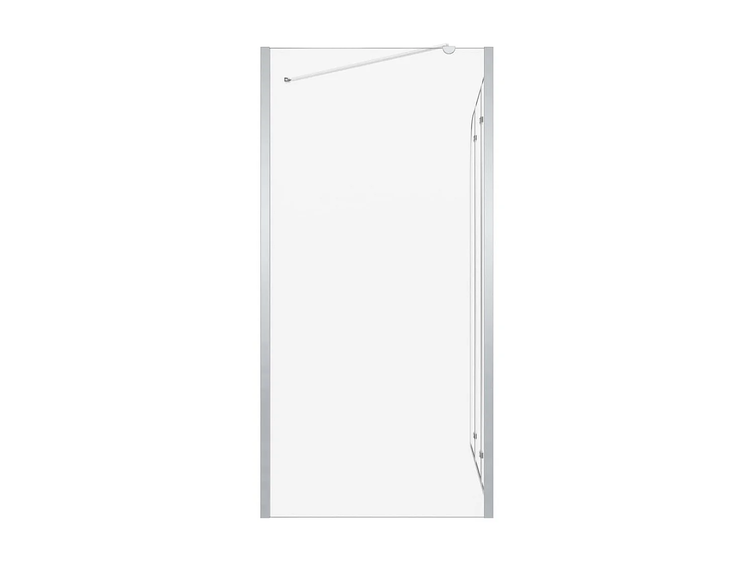 Enclos de bain 120x69x130 cm Verre trempé Transparent WVGQ2391