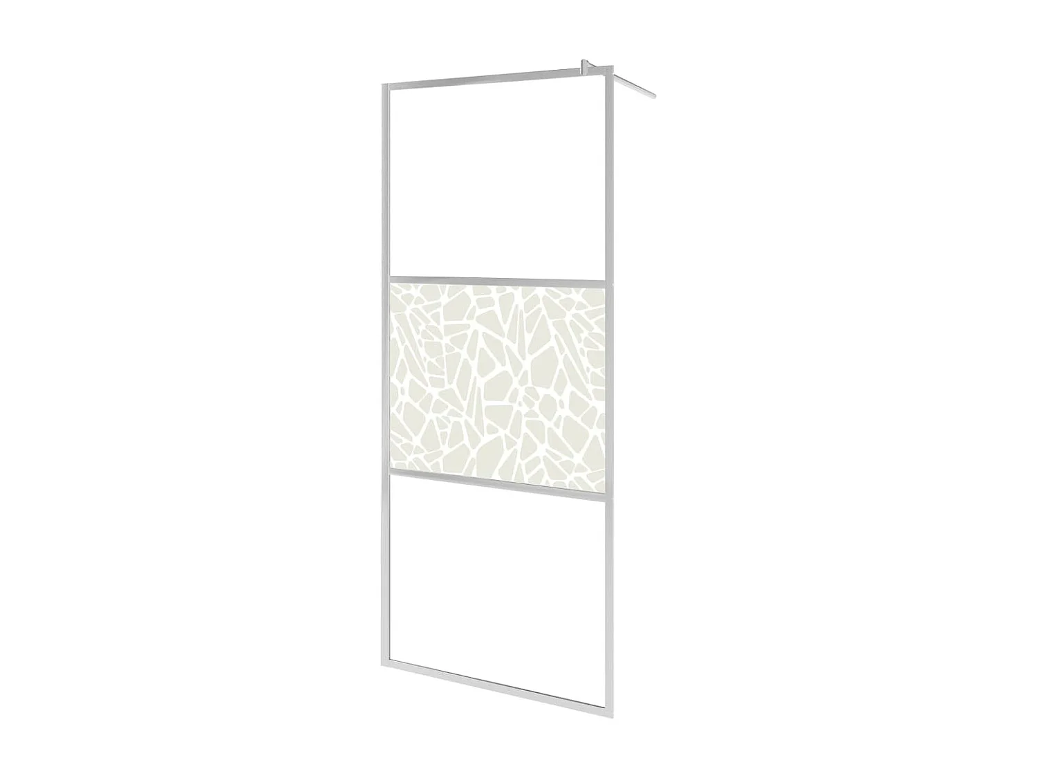 Paroi de douche à l'italienne à verre ESG pierre 80x195 cm WVGQ5580