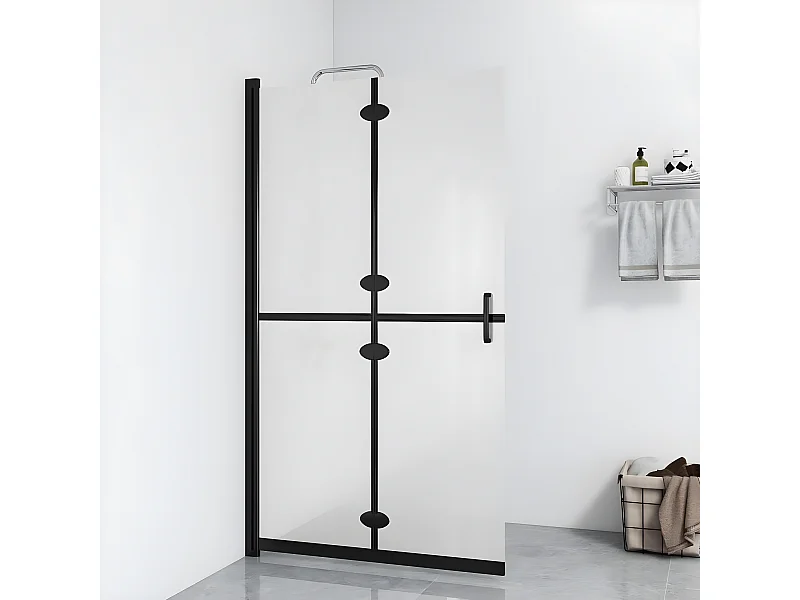 Paroi de douche pliable Verre ESG dépoli 110x190 cm WVGQ4165