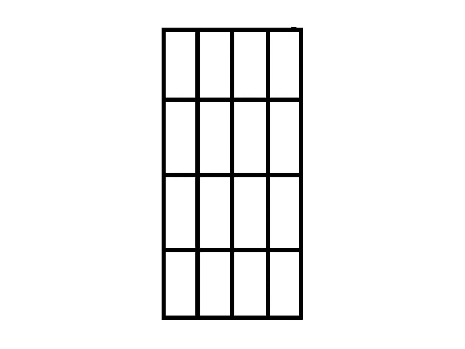 Divisória de chuveiro vidro temperado transparente 90x195 cm PT803912