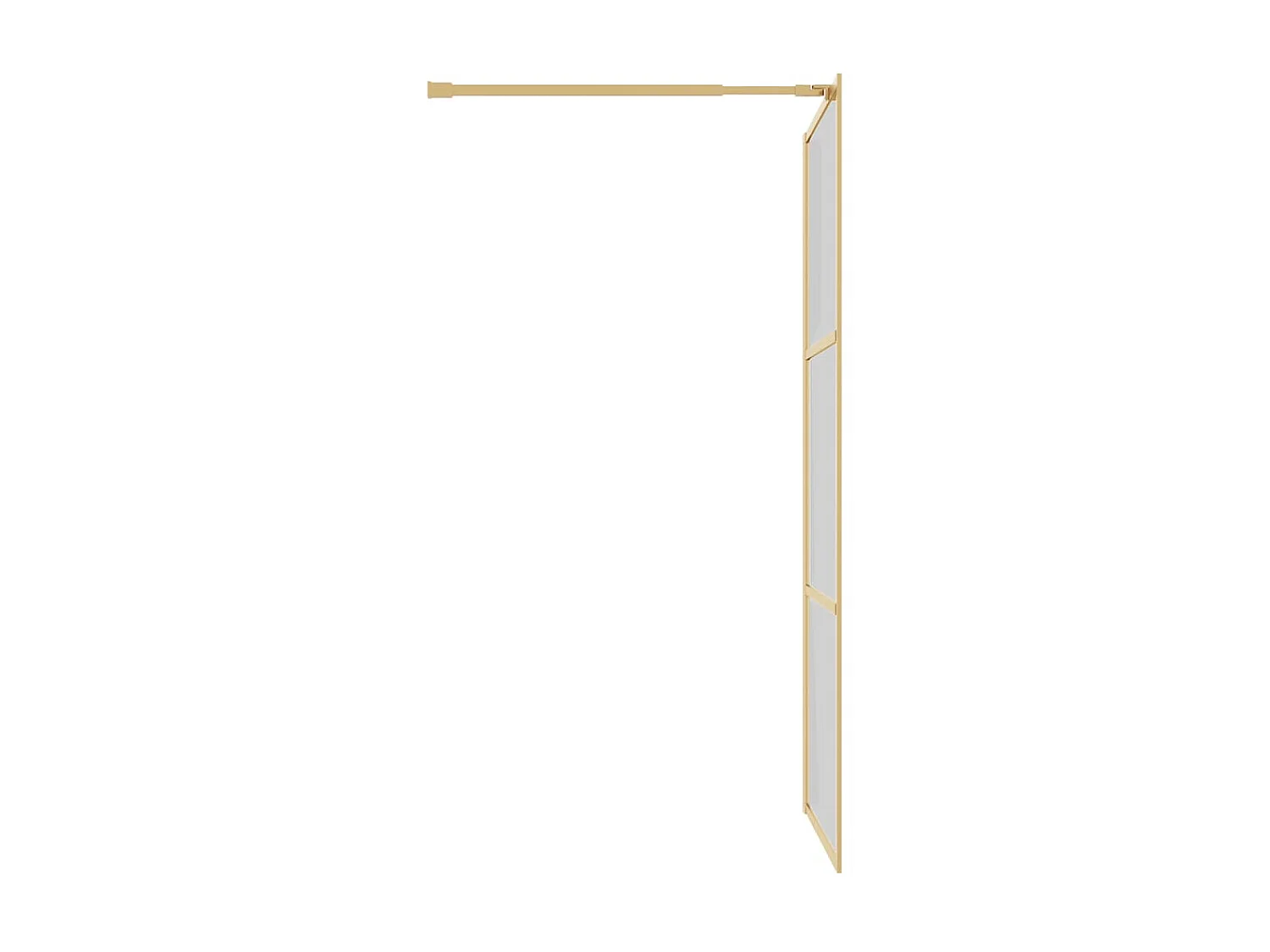 Paroi de douche avec verre ESG transparent doré 100x195 cm WVGQ7118