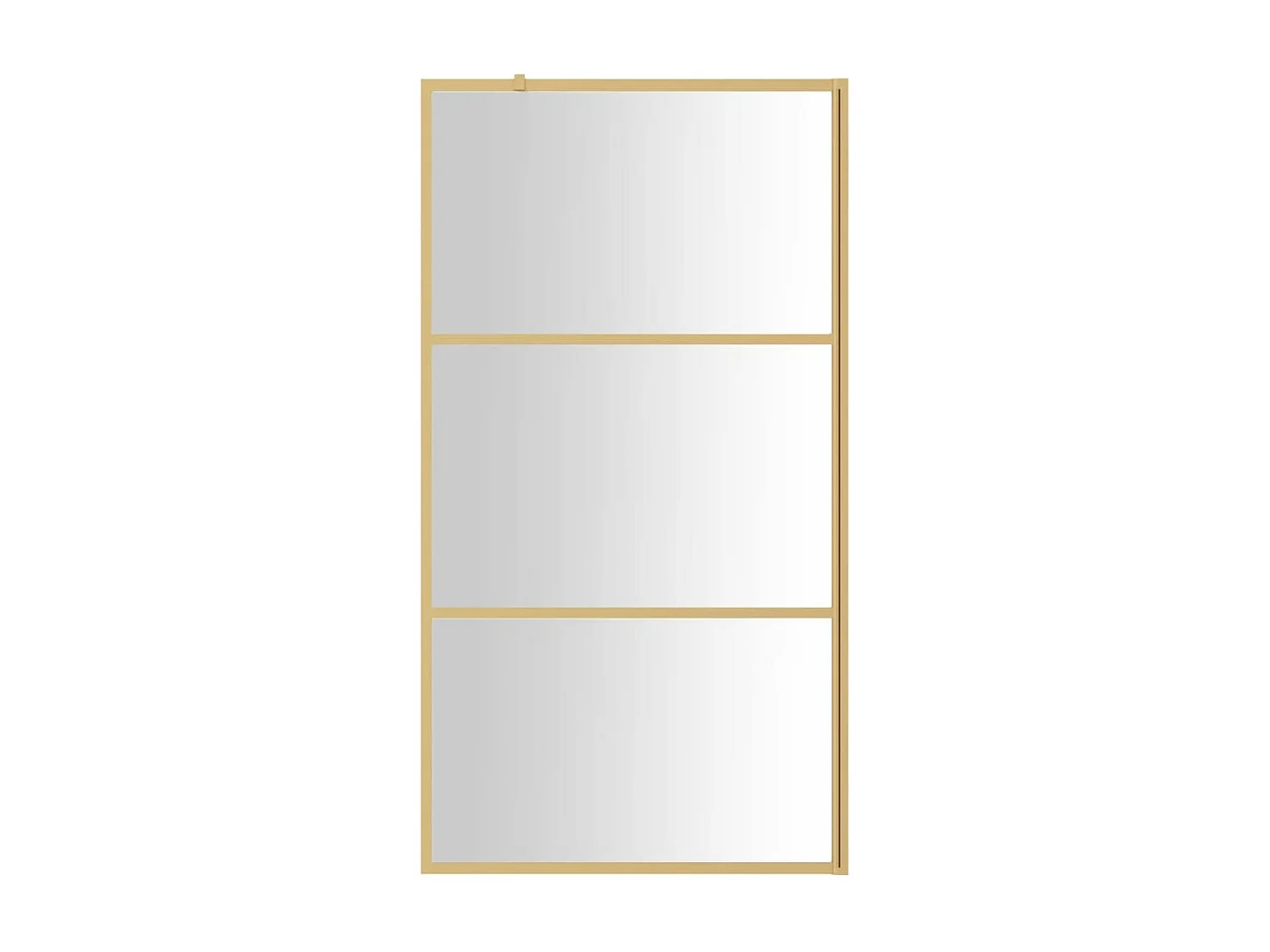 Paroi de douche avec verre ESG transparent doré 100x195 cm WVGQ7118