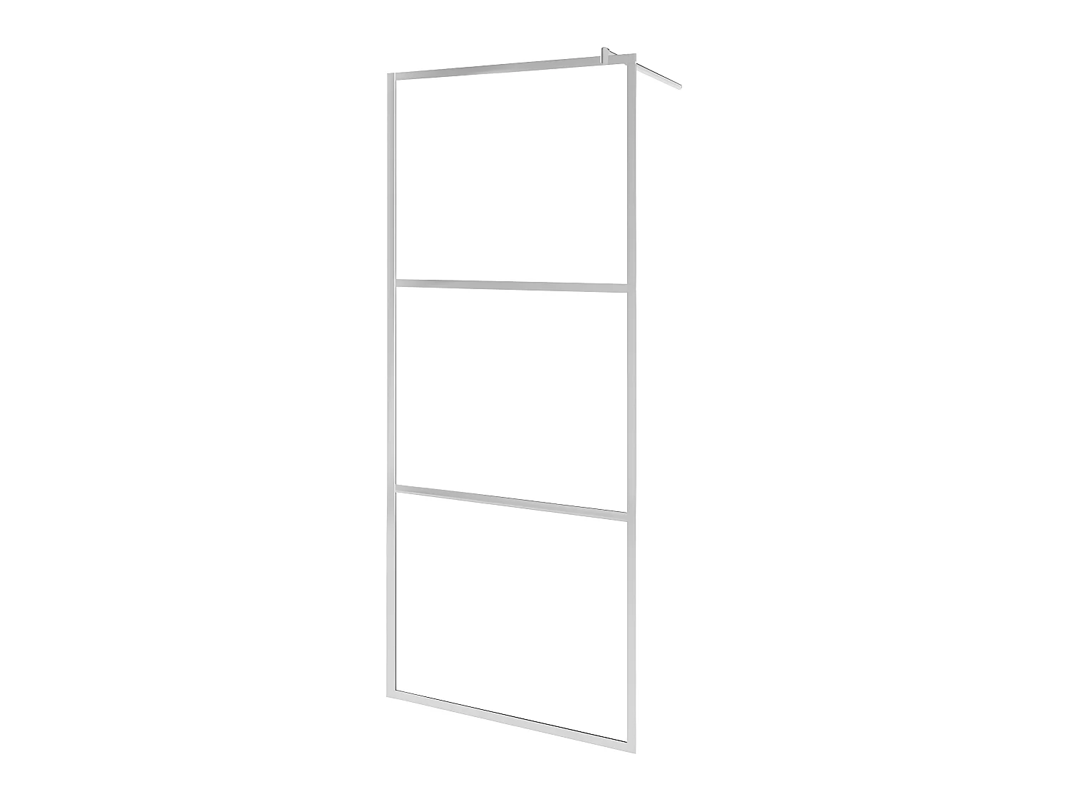 Divisória de chuveiro 90x195 cm vidro transparente ESG PT742483