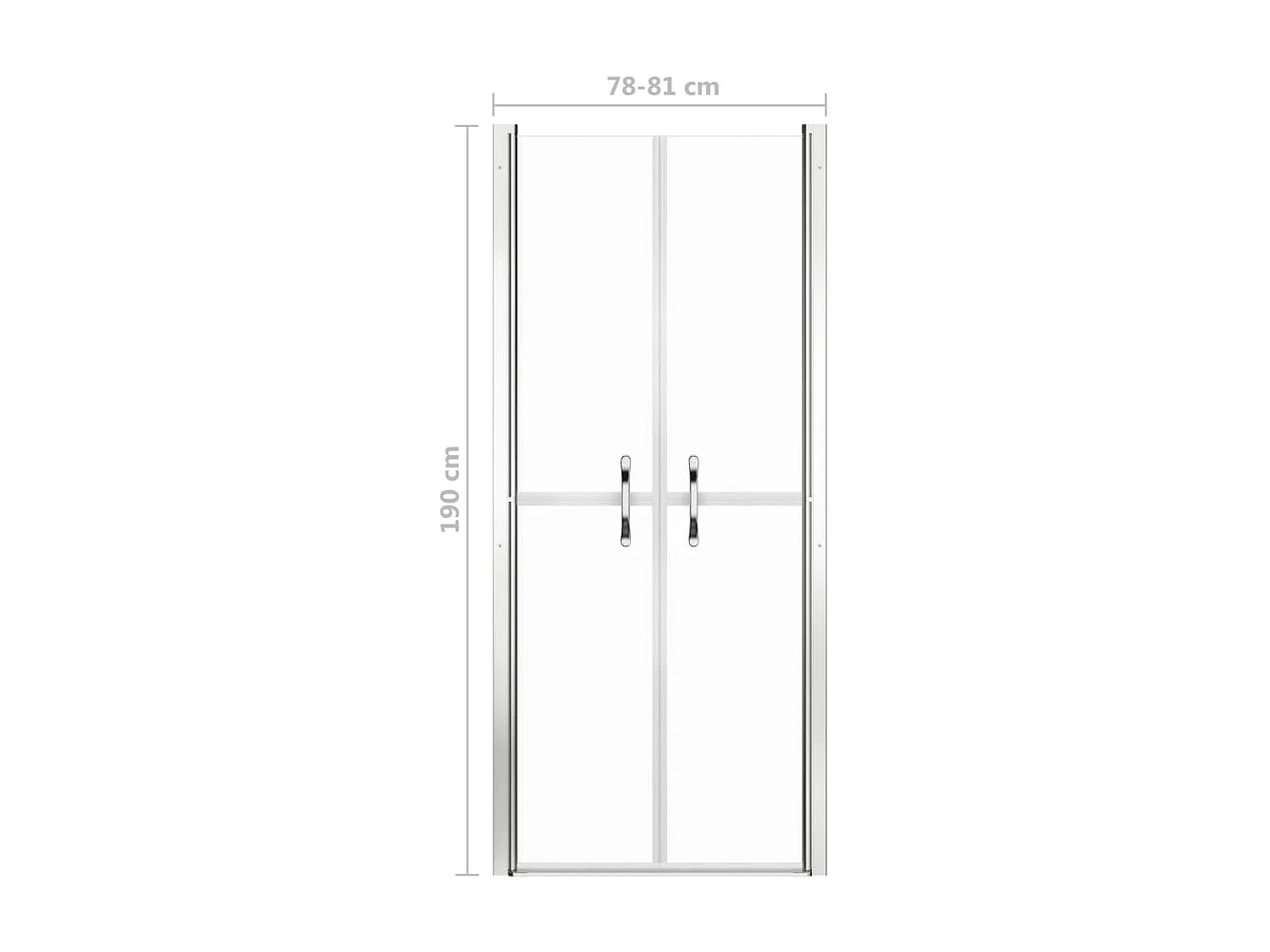 Porte de douche ESG transparent 81x190 cm WVGQ6532