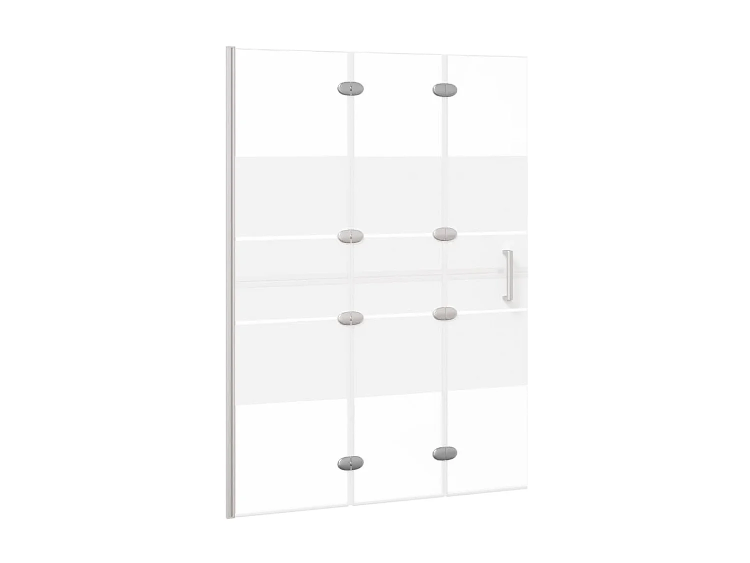 Paroi de douche pliable ESG 100x140 cm Blanc WVGQ3445