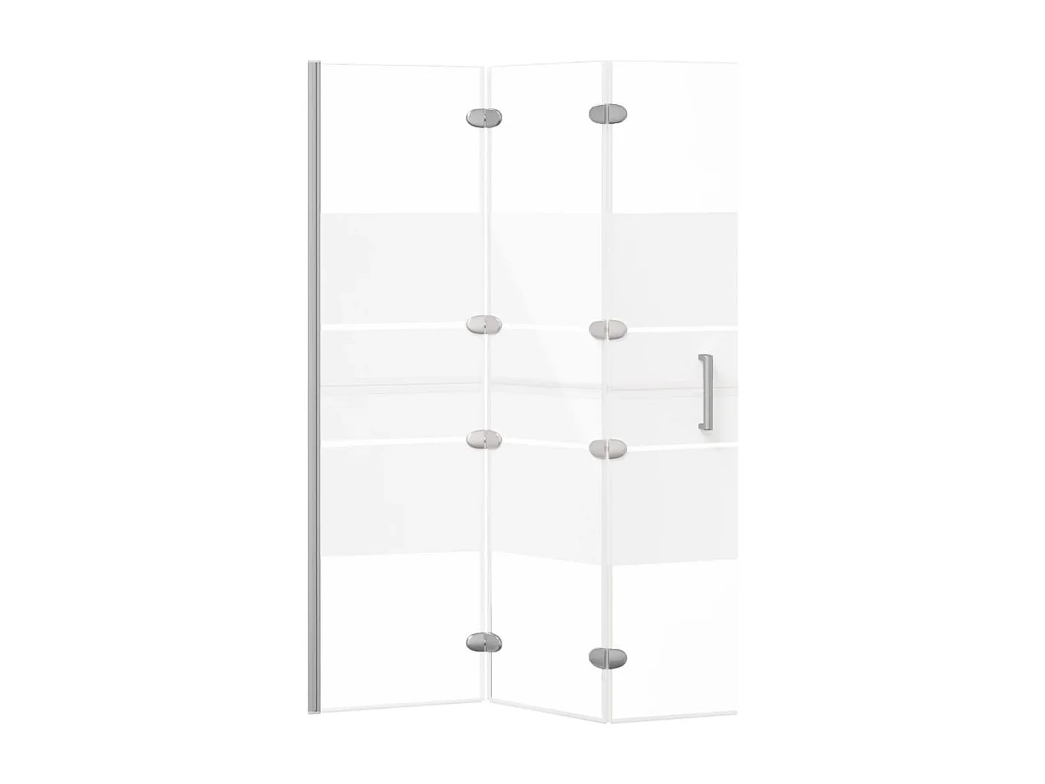 Paroi de douche pliable ESG 100x140 cm Blanc WVGQ3445