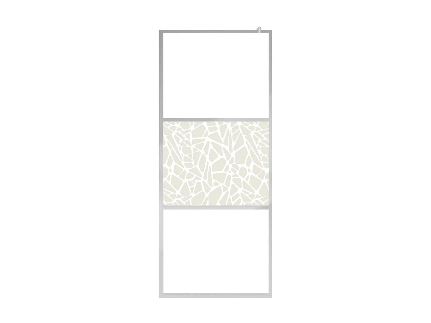 Paroi de douche à l'italienne à verre ESG pierre 90x195 cm WVGQ2702