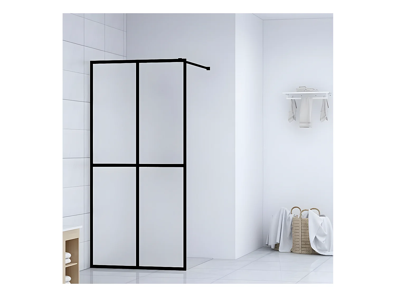Paroi de douche Verre trempé dépoli 80x195 cm WVGQ4871