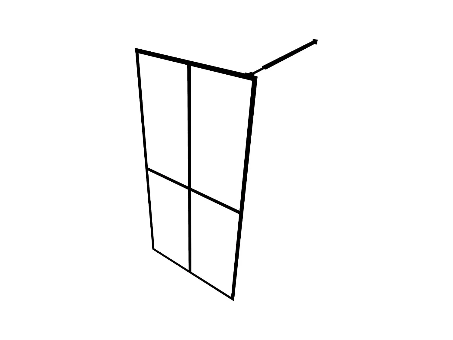 Paroi de douche Verre trempé dépoli 80x195 cm WVGQ4871