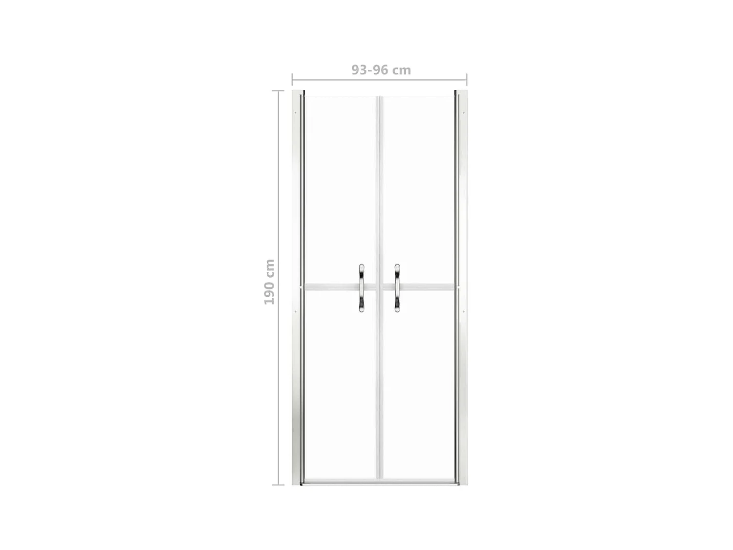 Porte de douche ESG transparent 96x190 cm WVGQ9596