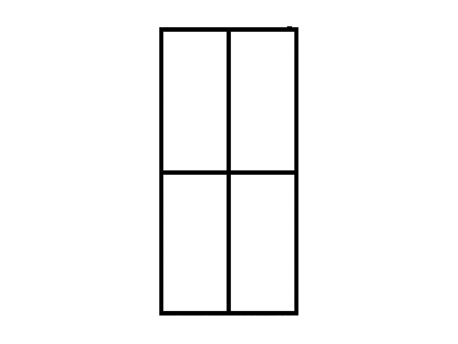 Paroi de douche Verre trempé dépoli 118x190 cm WVGQ9570