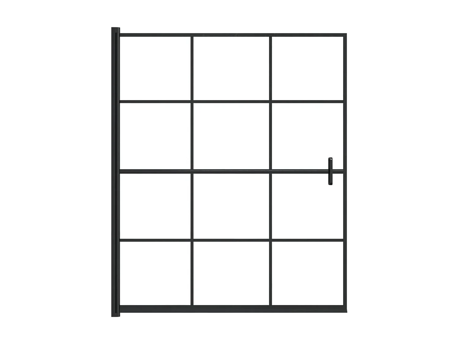 Paroi de douche ESG 116x140 cm Noir WVGQ9821