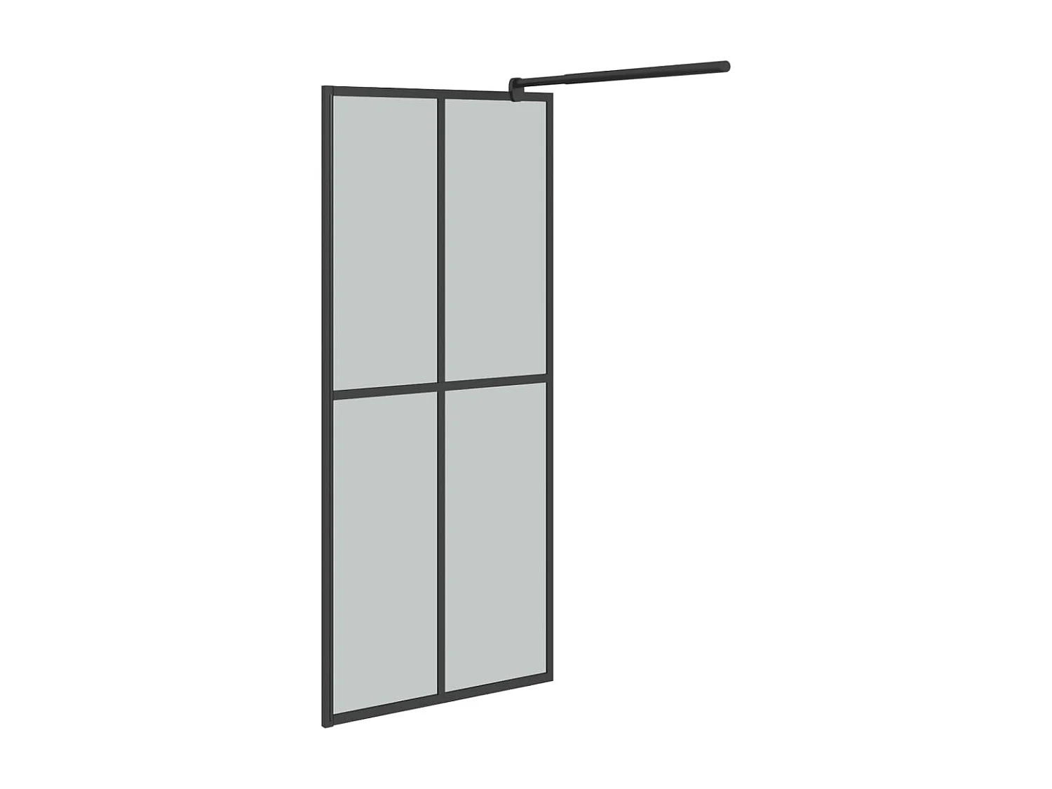 Paroi de douche 80x195 cm Verre trempé foncé  WVGQ1900