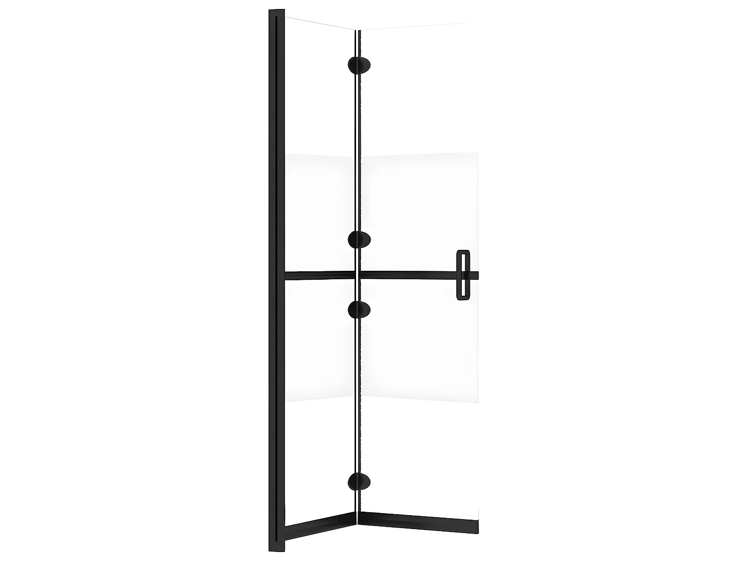 Paroi de douche pliable Verre ESG demi-dépoli 120x190 cm WVGQ2055