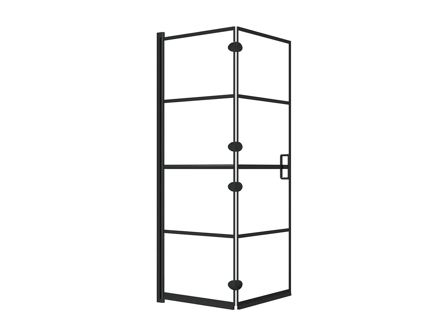 Paroi de douche pliable ESG 100x140 cm Noir WVGQ9278