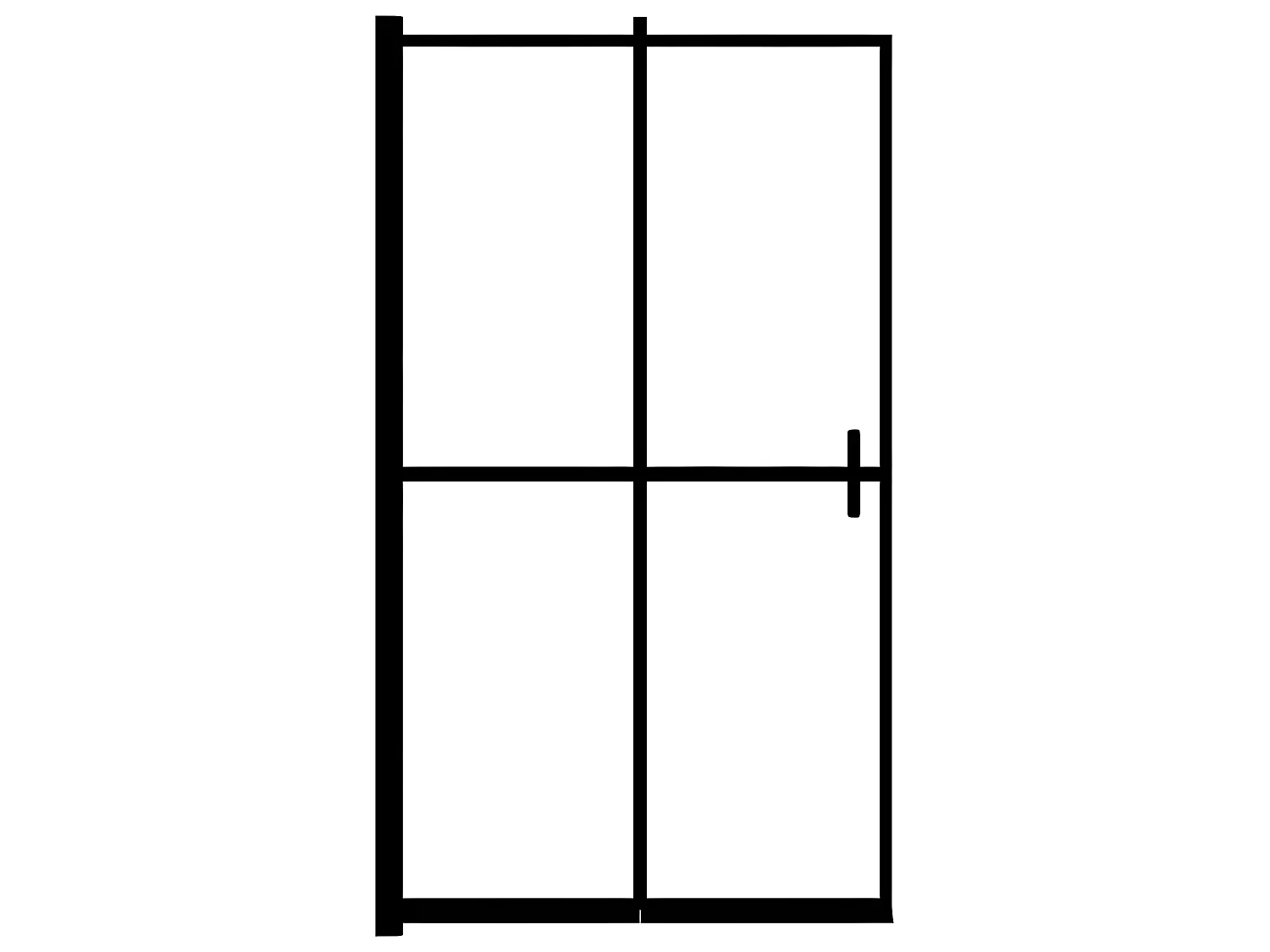 Paroi de douche pliable ESG 120x140 cm Noir WVGQ1491