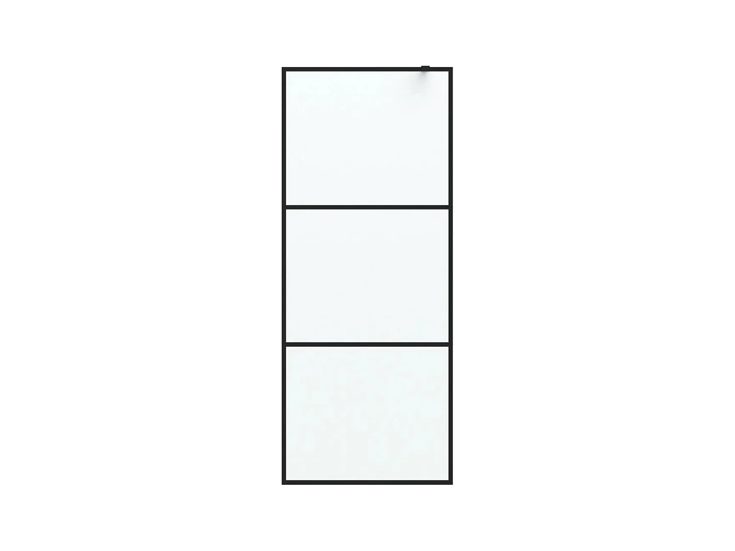 Paroi de douche Noir 80x195 cm Verre ESG dépoli WVGQ4464