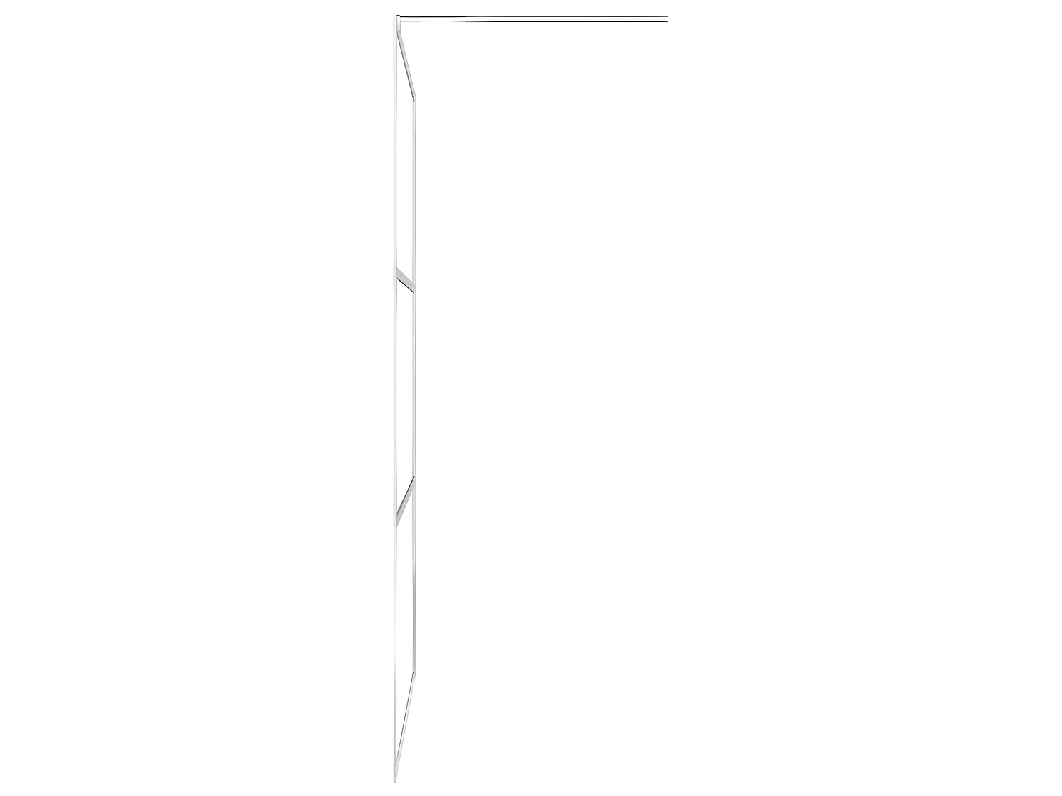 Mampara de ducha accesible vidrio ESG claro 115x195 cm ES66299