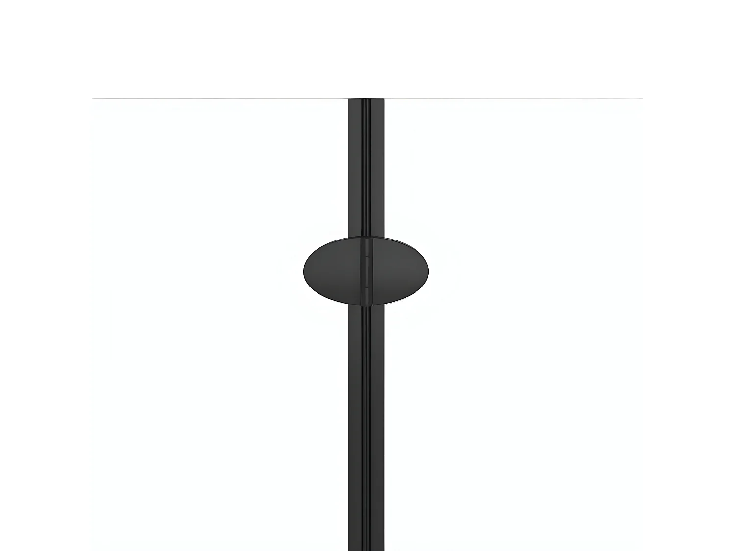 Paroi de douche pliable 2 panneaux ESG 95x140 cm Noir WVGQ8715