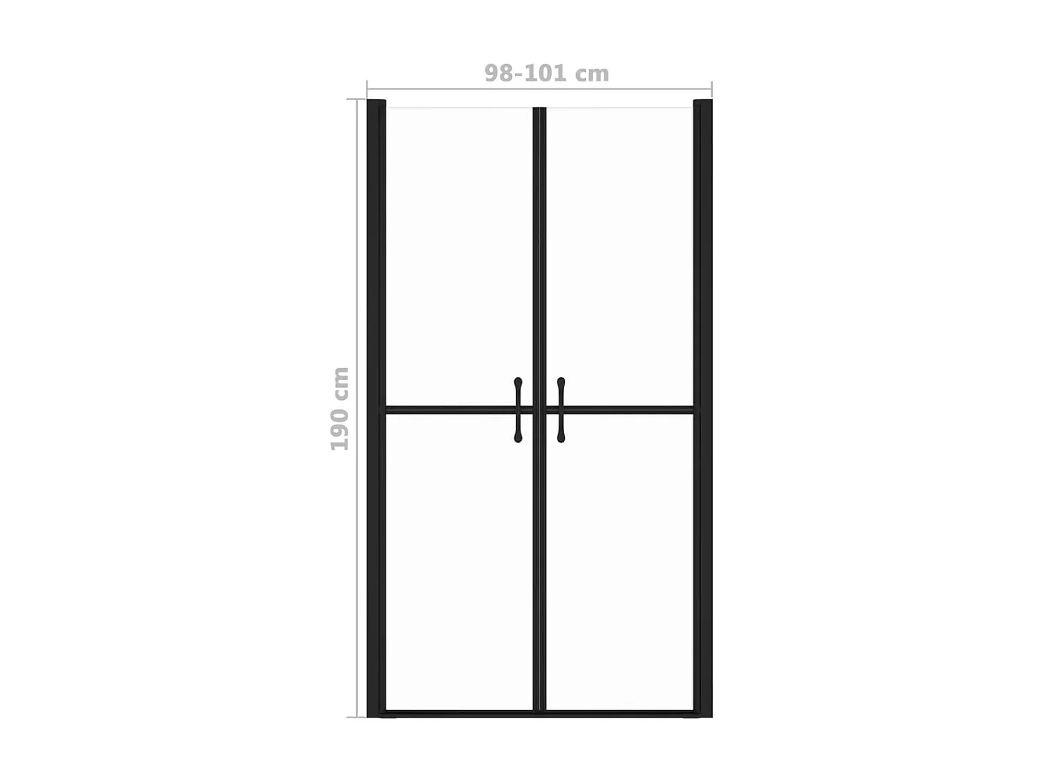 Porte de douche ESG transparent (98-101)x190 cm WVGQ2518