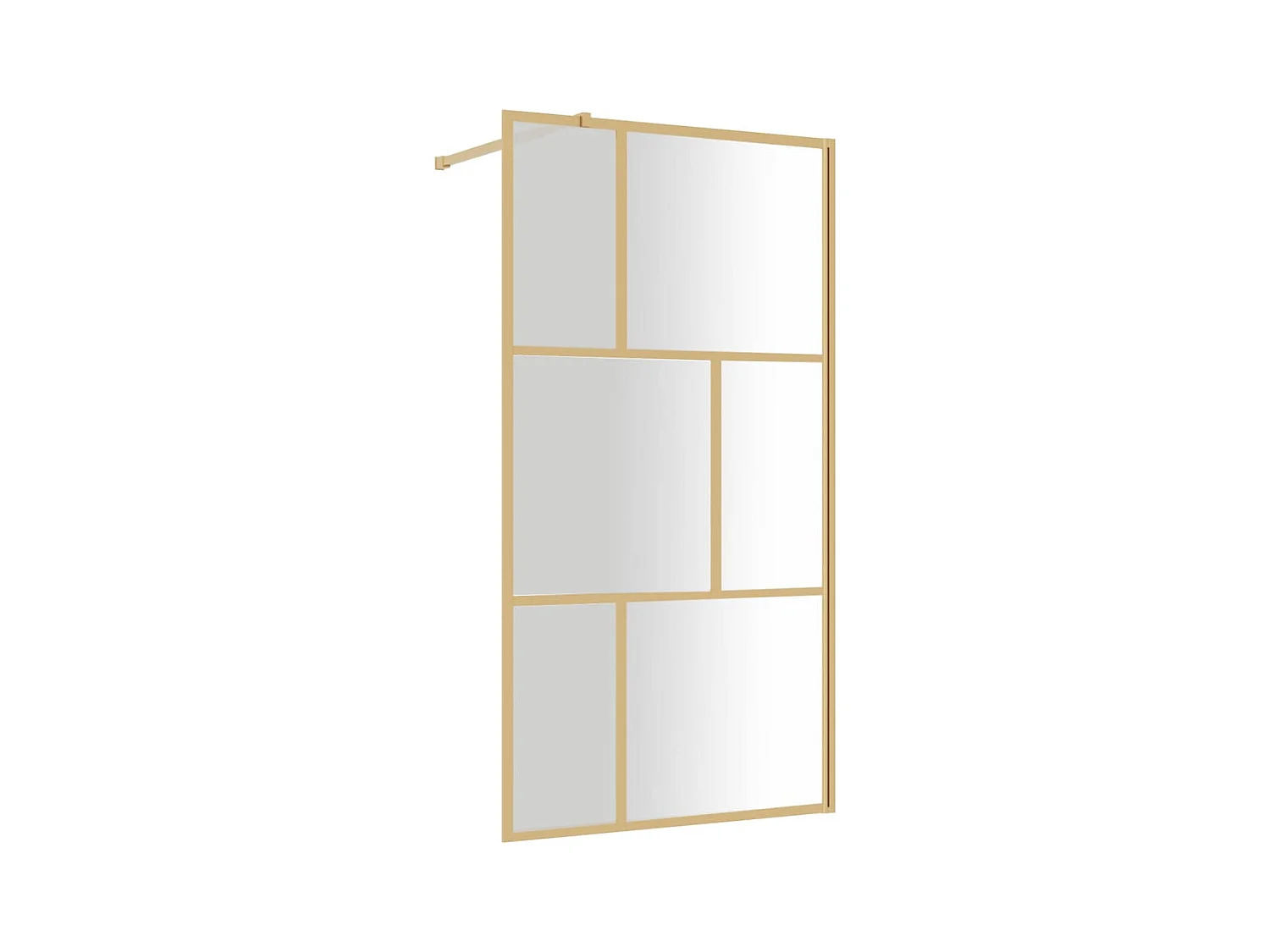 Paroi de douche avec verre ESG transparent doré 115x195 cm WVGQ1483