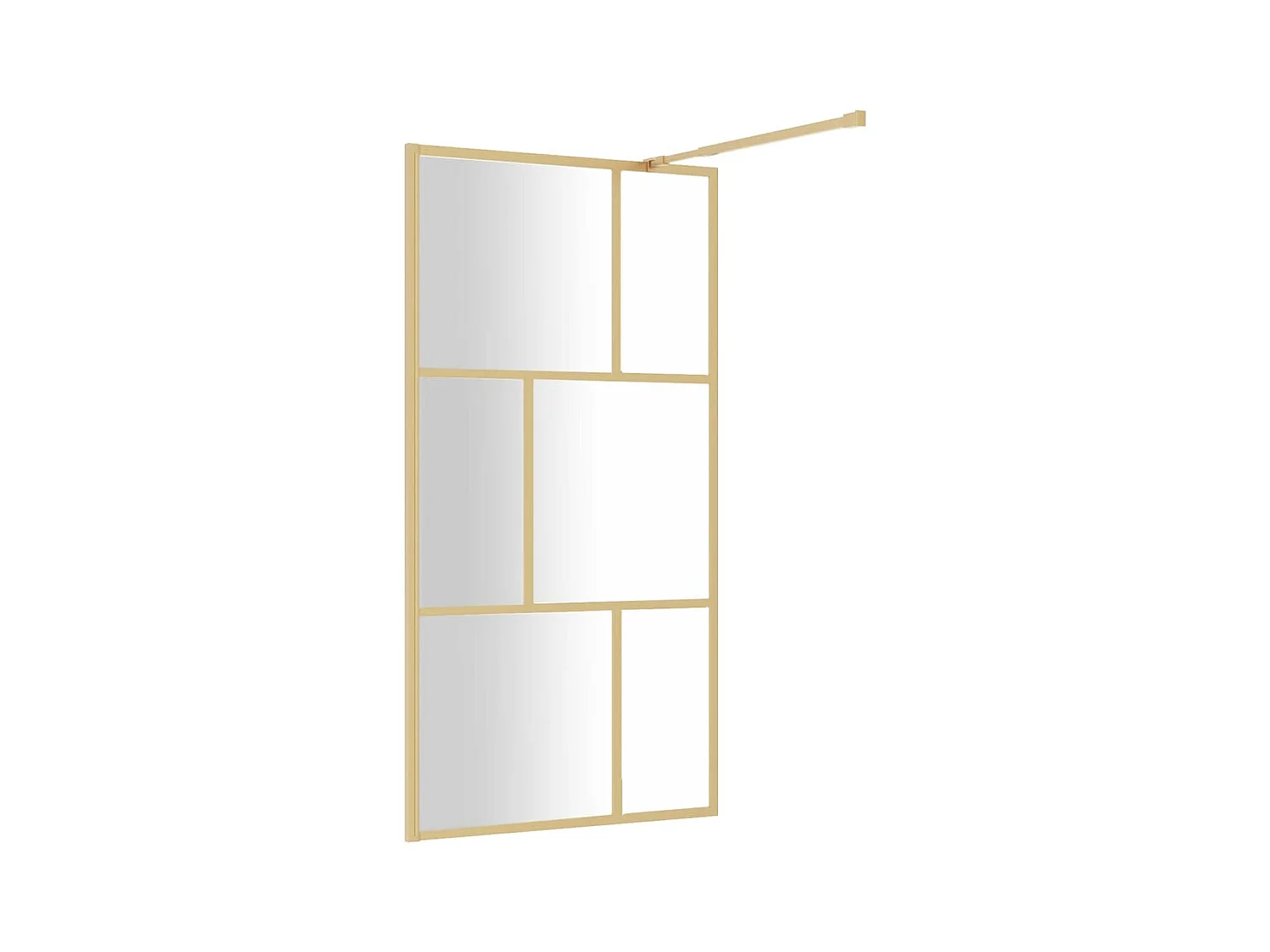 Paroi de douche avec verre ESG transparent doré 115x195 cm WVGQ1483