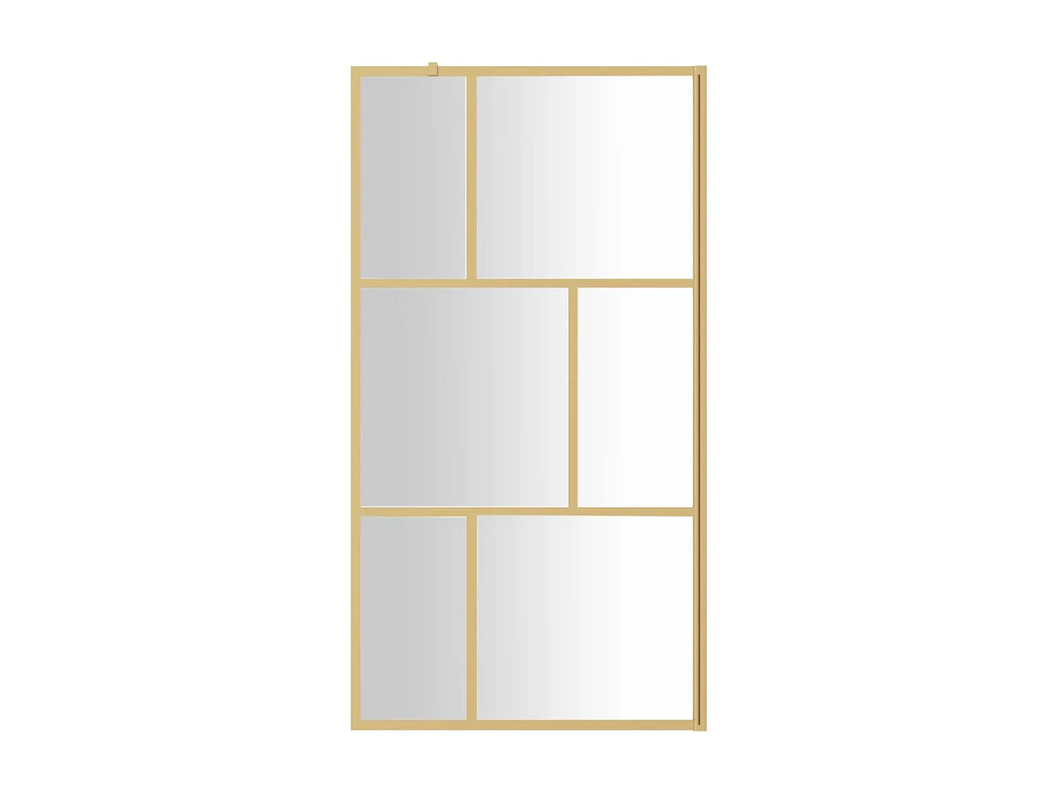 Paroi de douche avec verre ESG transparent doré 115x195 cm WVGQ1483