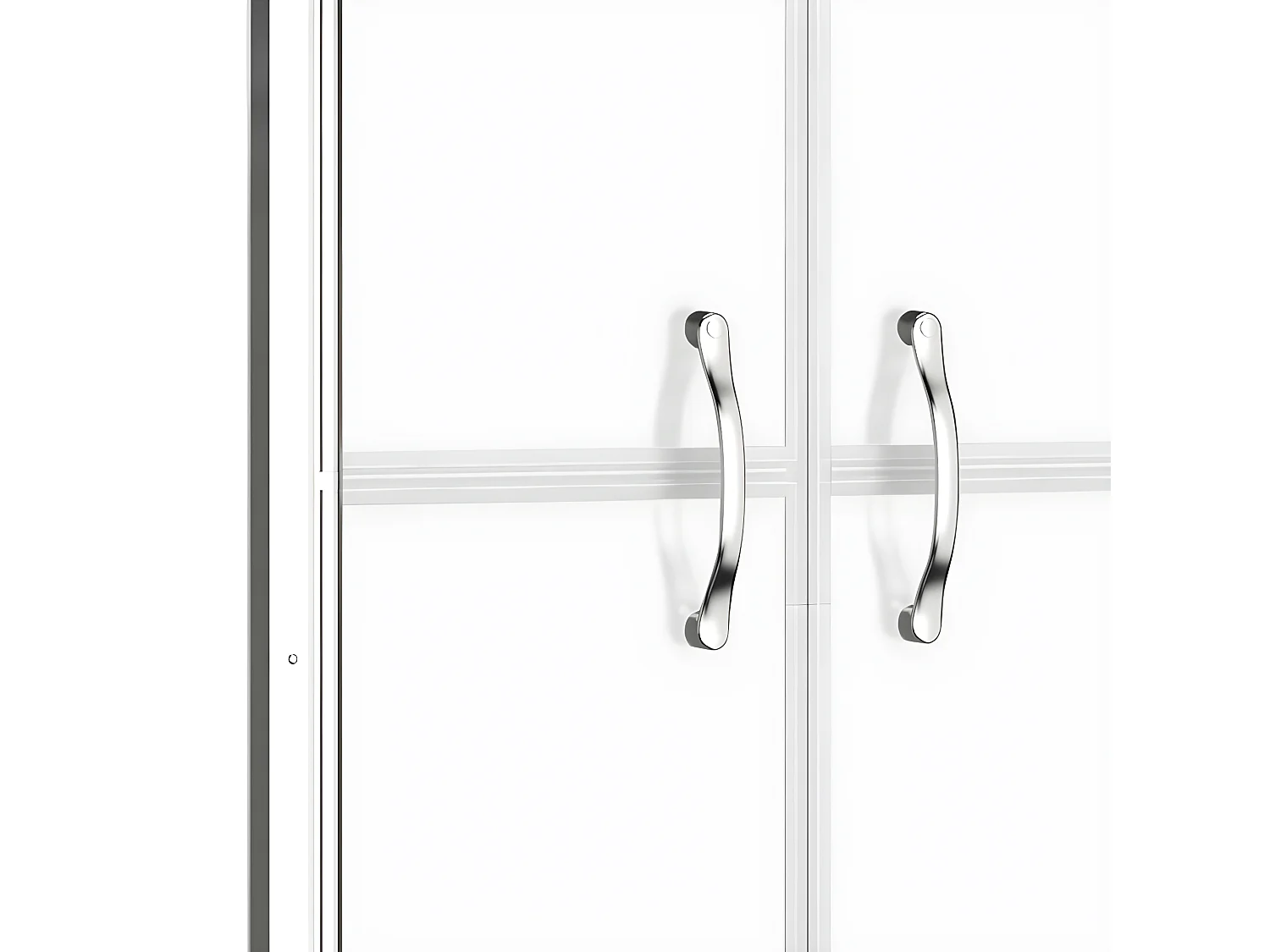 Mampara de ducha ESG medio esmerilado 96x190 cm ES66444