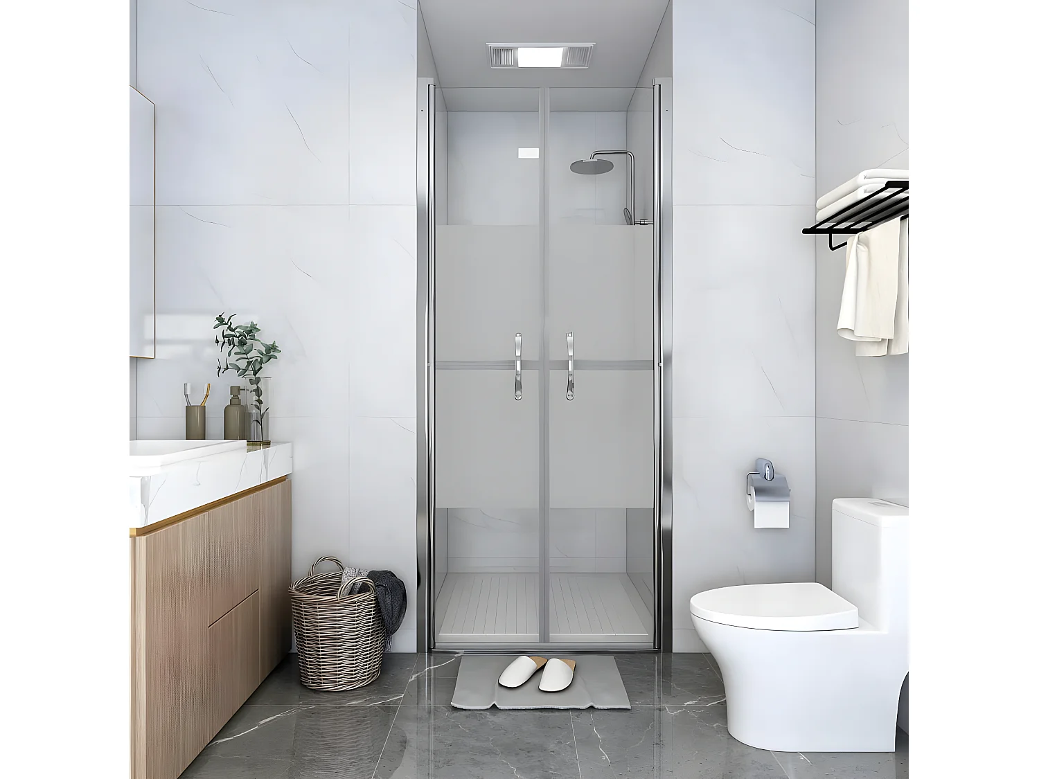 Porte de douche ESG demi-dépoli 96x190 cm WVGQ7074