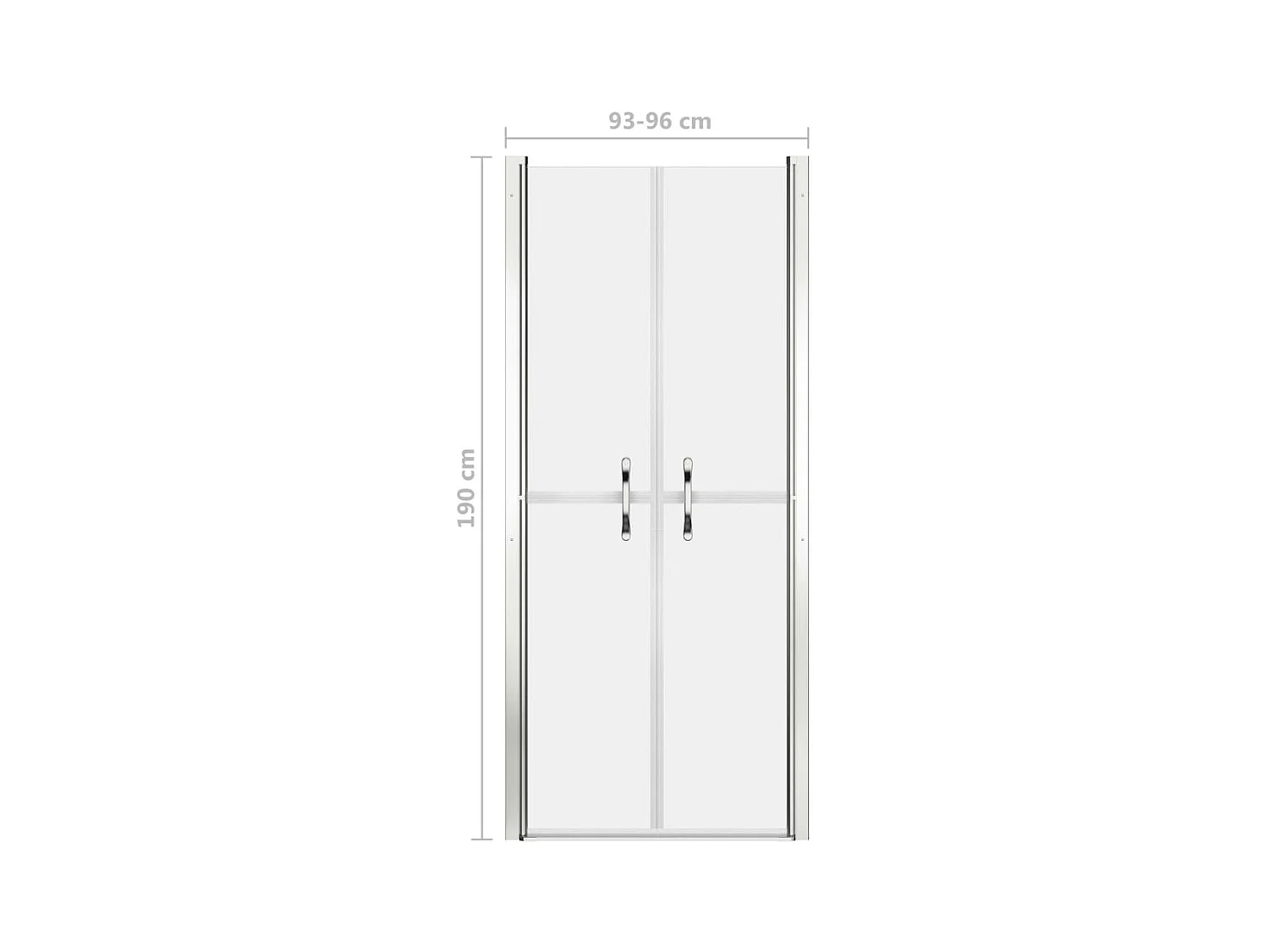 Porte de douche ESG dépoli 96x190 cm WVGQ2168
