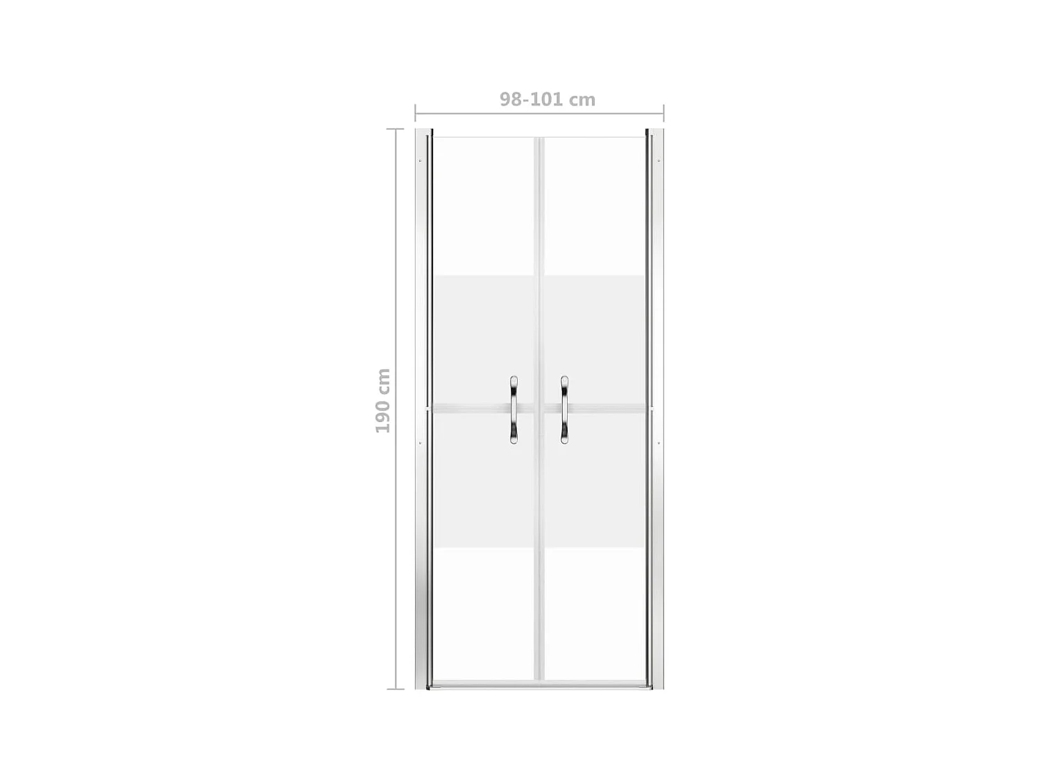 Porte de douche ESG demi-dépoli 101x190 cm WVGQ8464