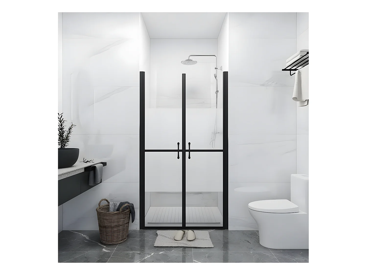 Porte de douche ESG demi-dépoli (68-71)x190 cm WVGQ7088