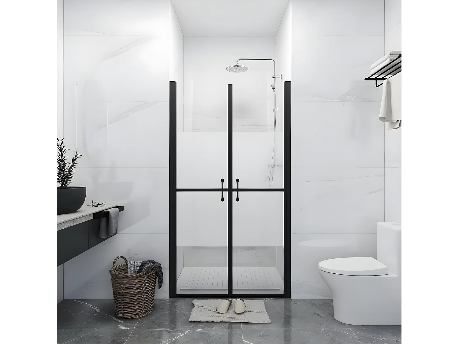 Porte de douche ESG demi-dépoli (68-71)x190 cm WVGQ7088