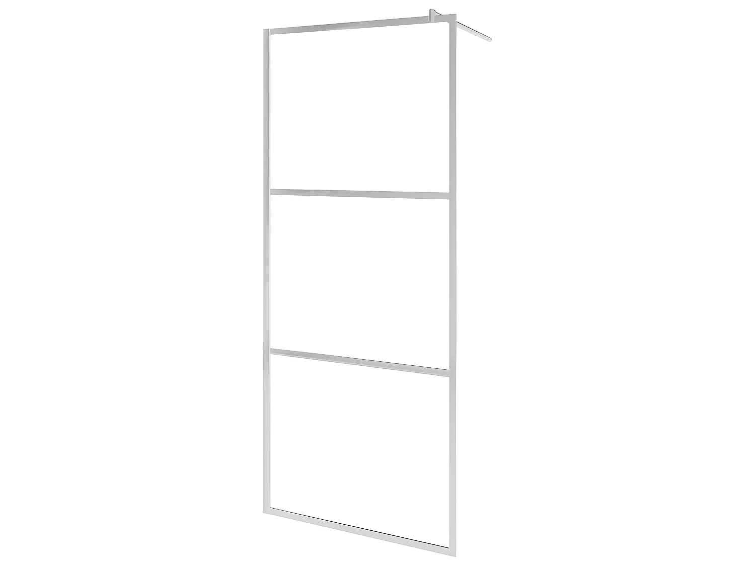 Divisória de chuveiro 115x195 cm vidro semiopaco ESG PT705096