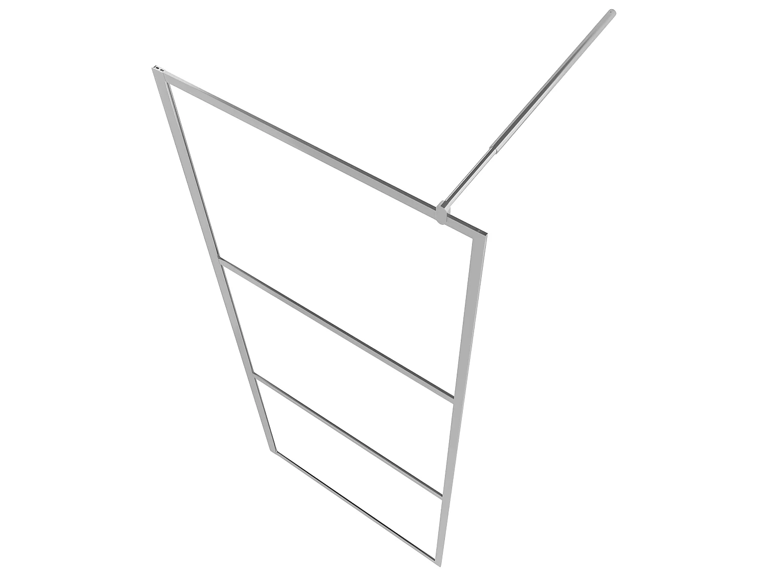 Divisória de chuveiro 115x195 cm vidro semiopaco ESG PT705096