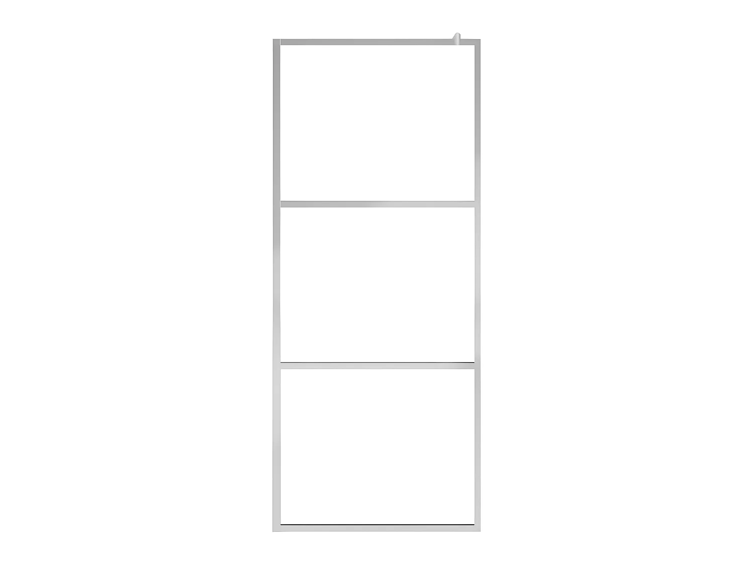 Mampara de ducha accesible vidrio ESG esmerilado 115x195 cm ES66397