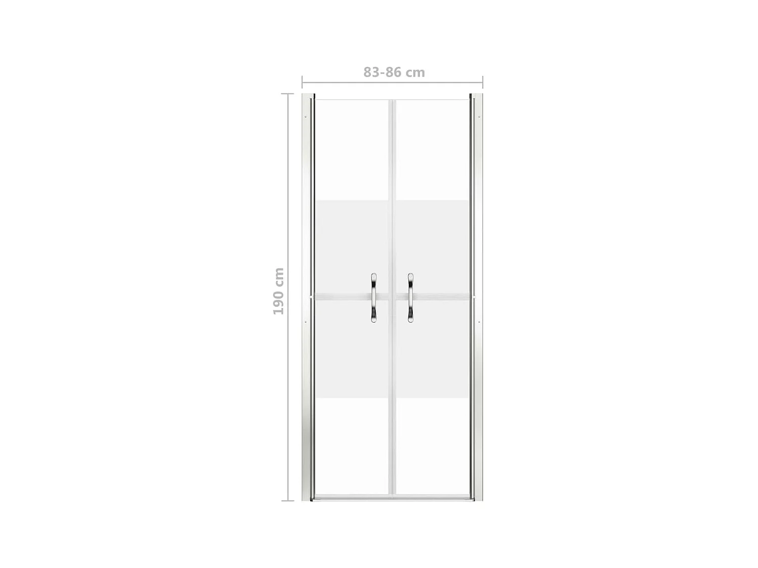 Porte de douche ESG demi-dépoli 86x190 cm WVGQ9751