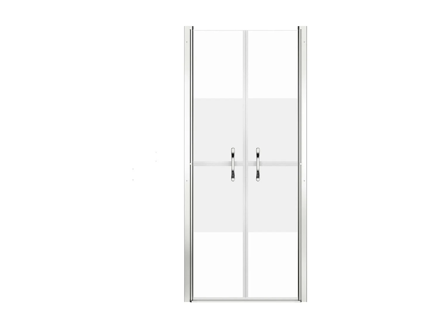 Mampara de ducha ESG medio esmerilado 86x190 cm ES66267