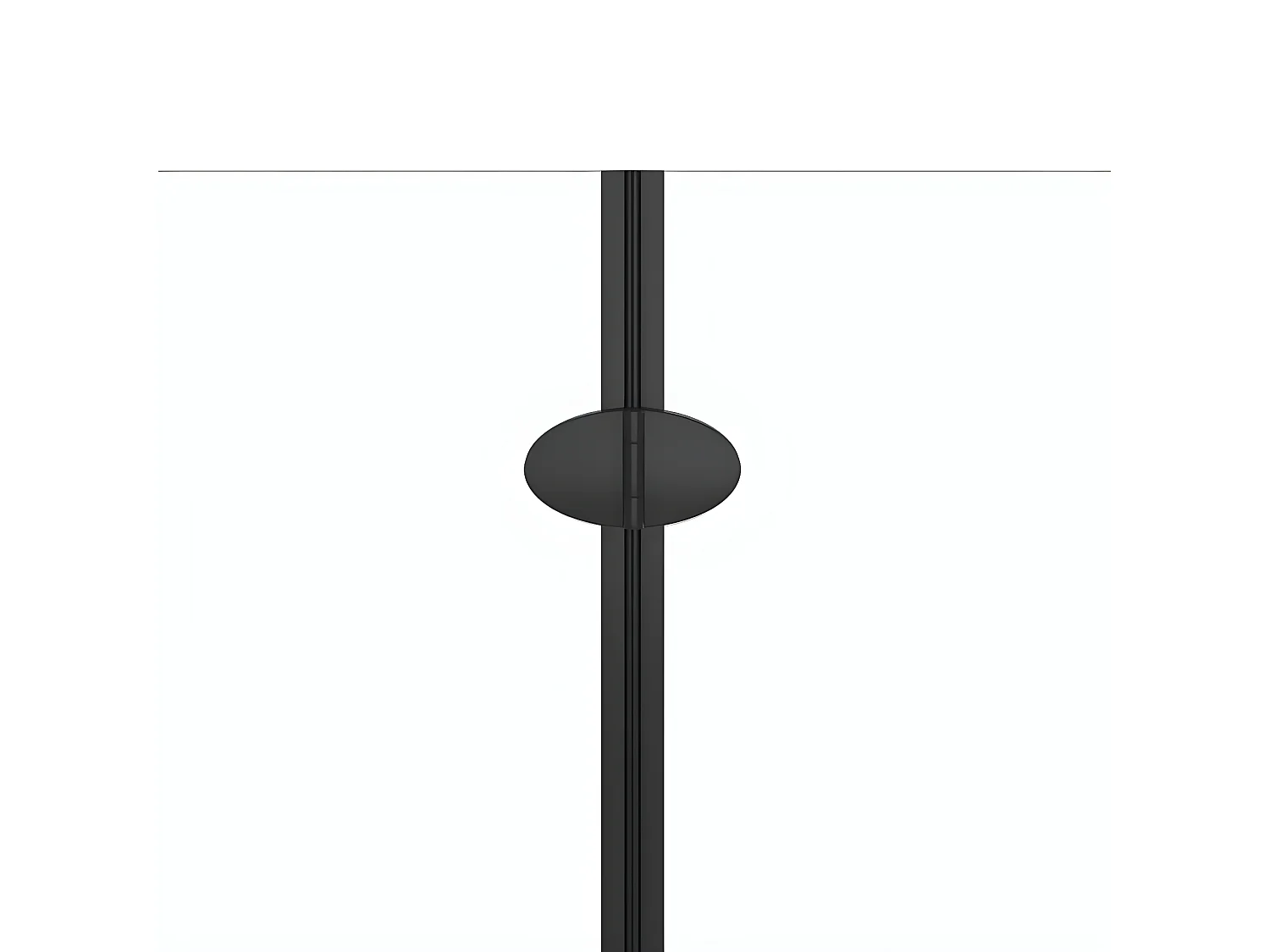 Paroi de douche pliable 2 panneaux ESG 120x140 cm Noir WVGQ1443