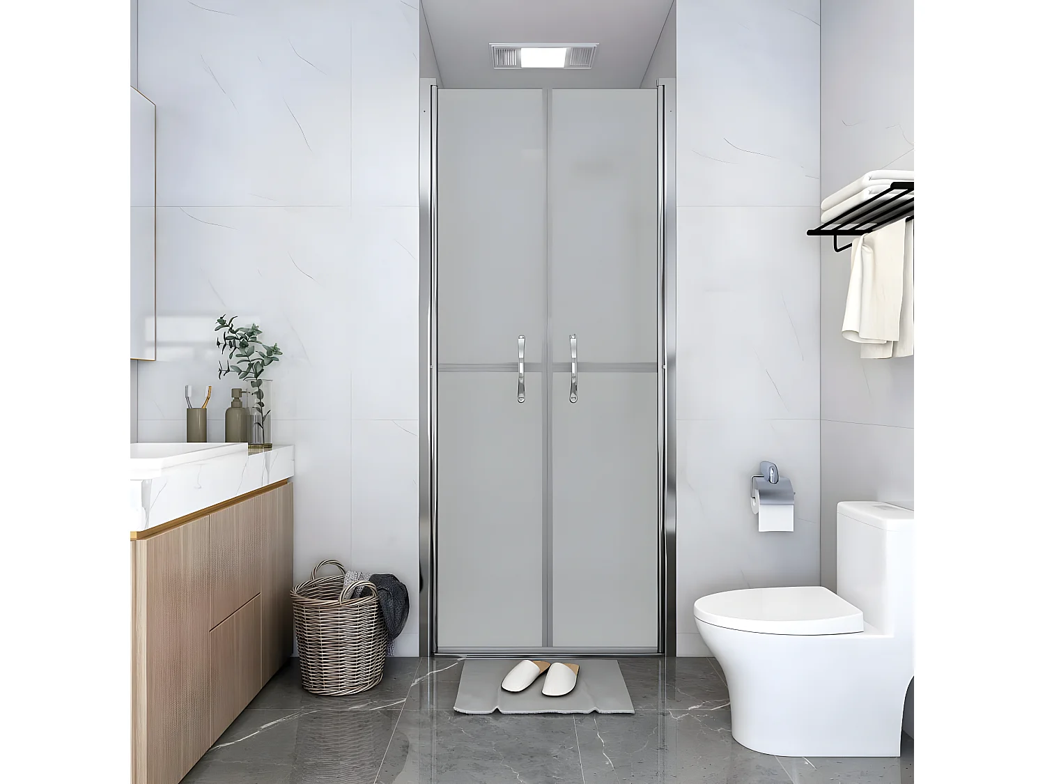 Porte de douche ESG dépoli 86x190 cm WVGQ7553