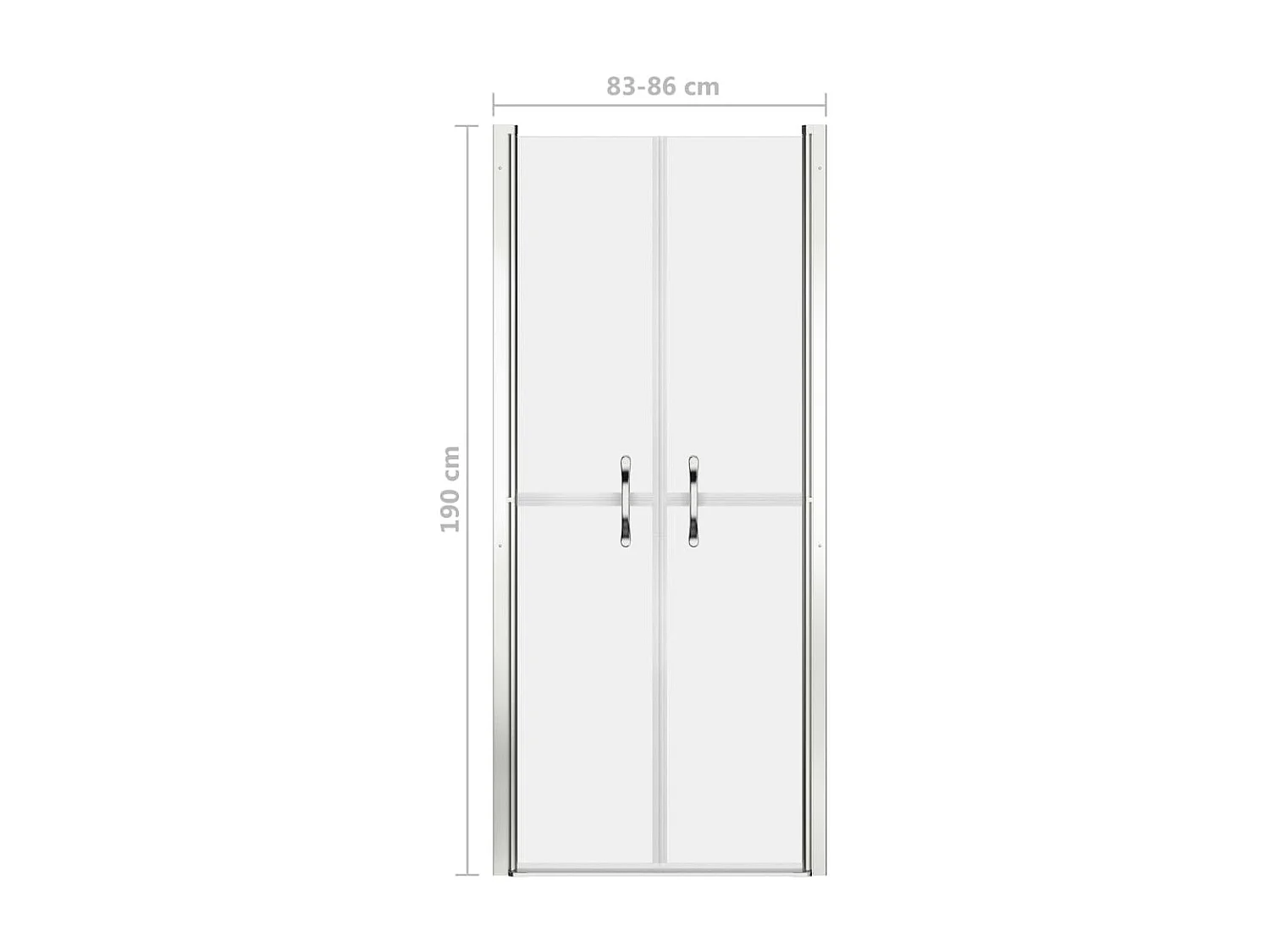 Porte de douche ESG dépoli 86x190 cm WVGQ7553