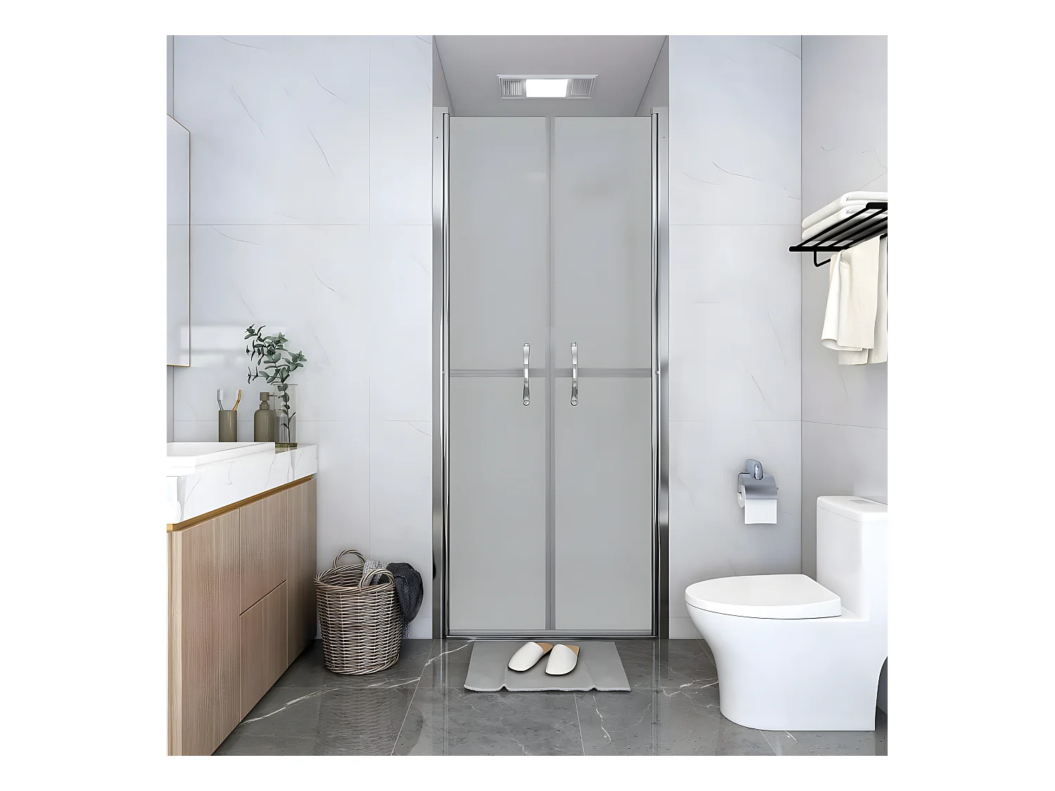 Porte de douche ESG dépoli 86x190 cm WVGQ7553