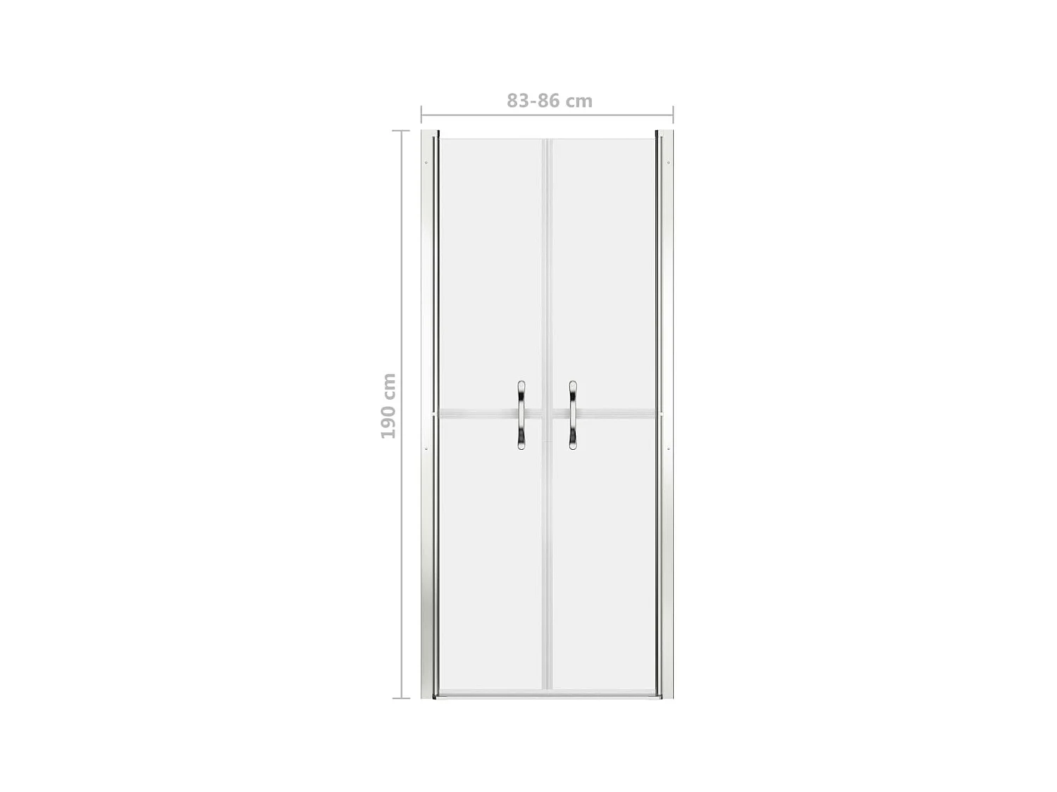Porte de douche ESG dépoli 86x190 cm WVGQ7553