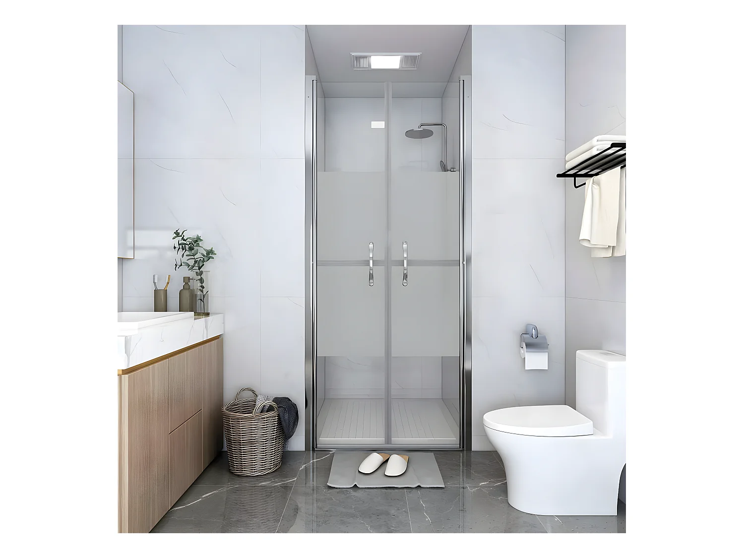 Porte de douche ESG demi-dépoli 71x190 cm WVGQ5014