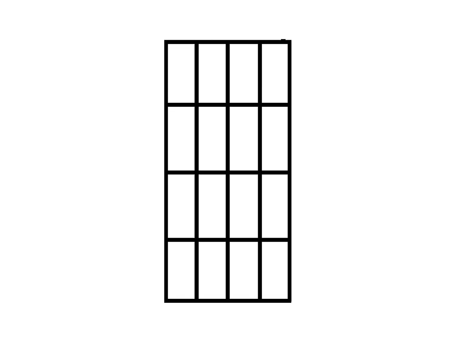 Divisória de chuveiro vidro temperado fosco 140x195 cm PT893567