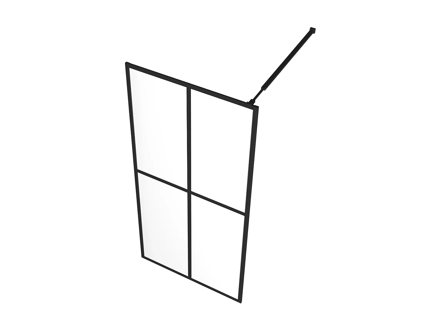 Divisória de chuveiro vidro temperado transparente 80x195 cm PT176015