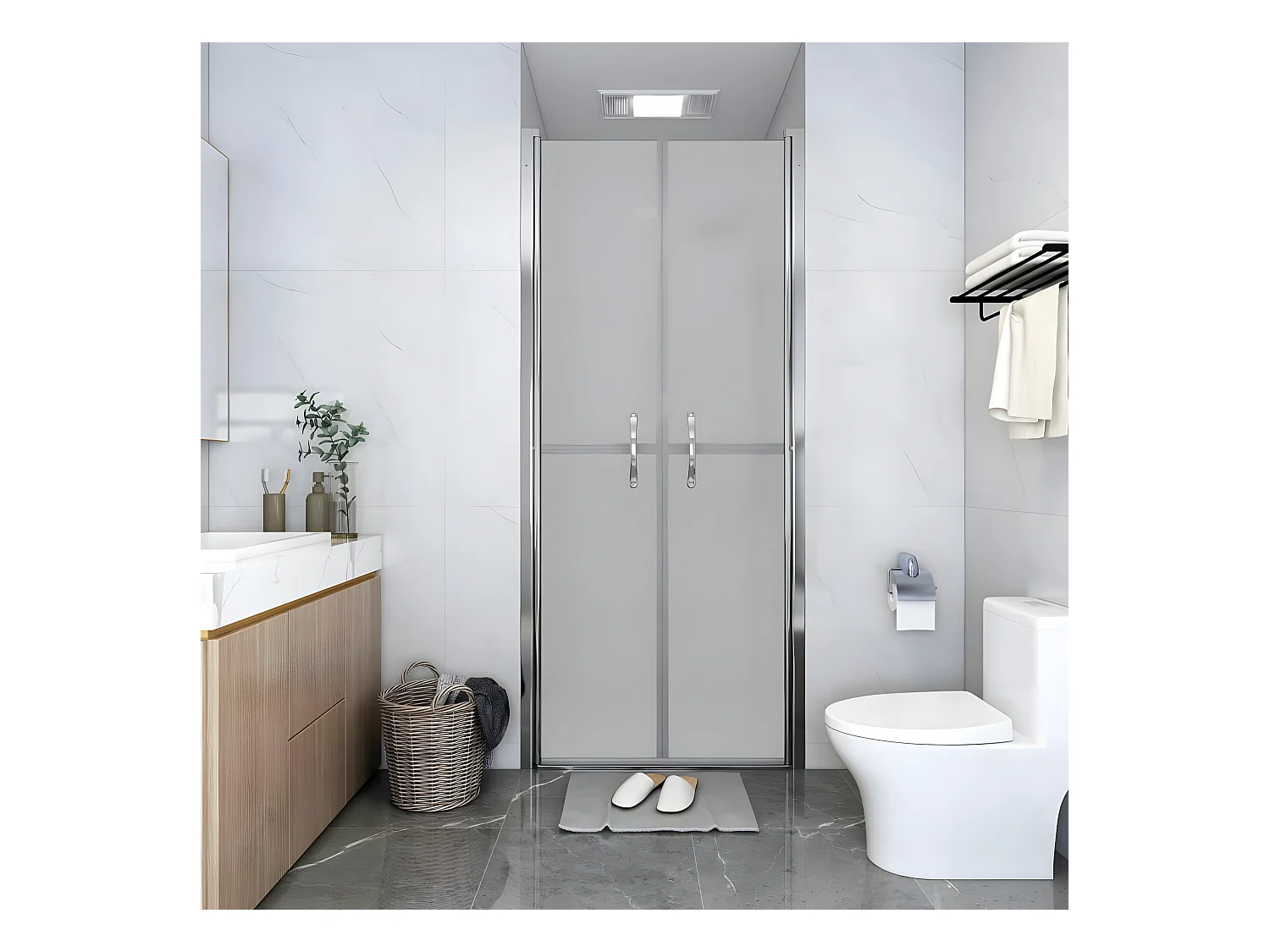 Porte de douche ESG dépoli 81x190 cm WVGQ9873