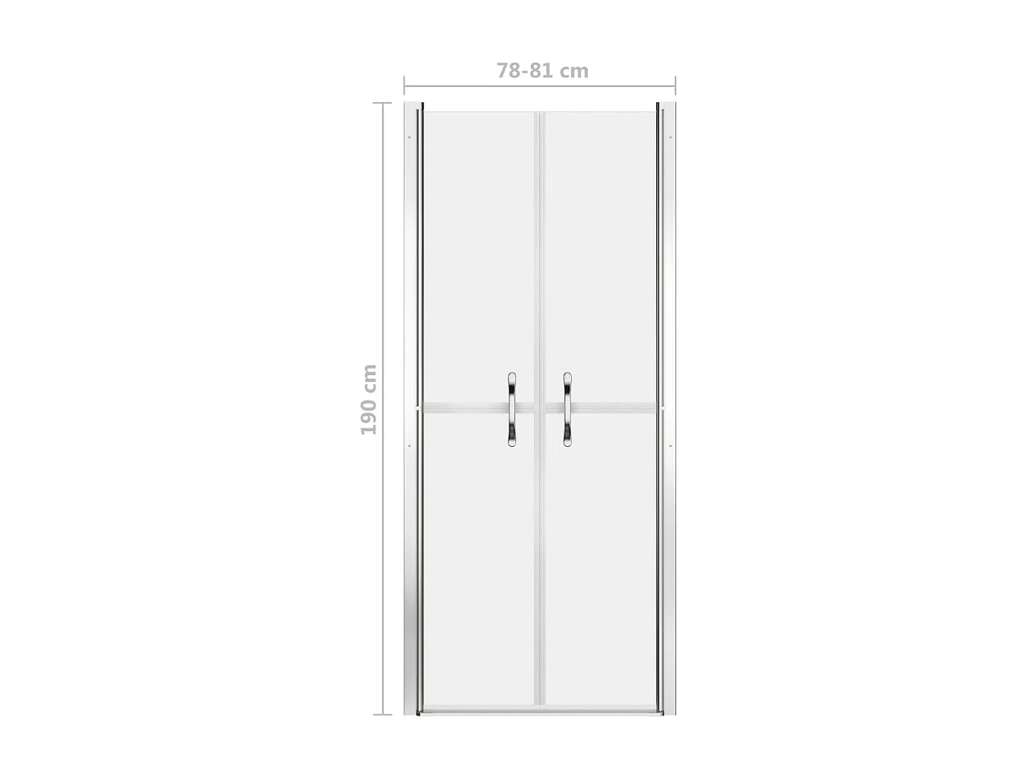 Porte de douche ESG dépoli 81x190 cm WVGQ9873