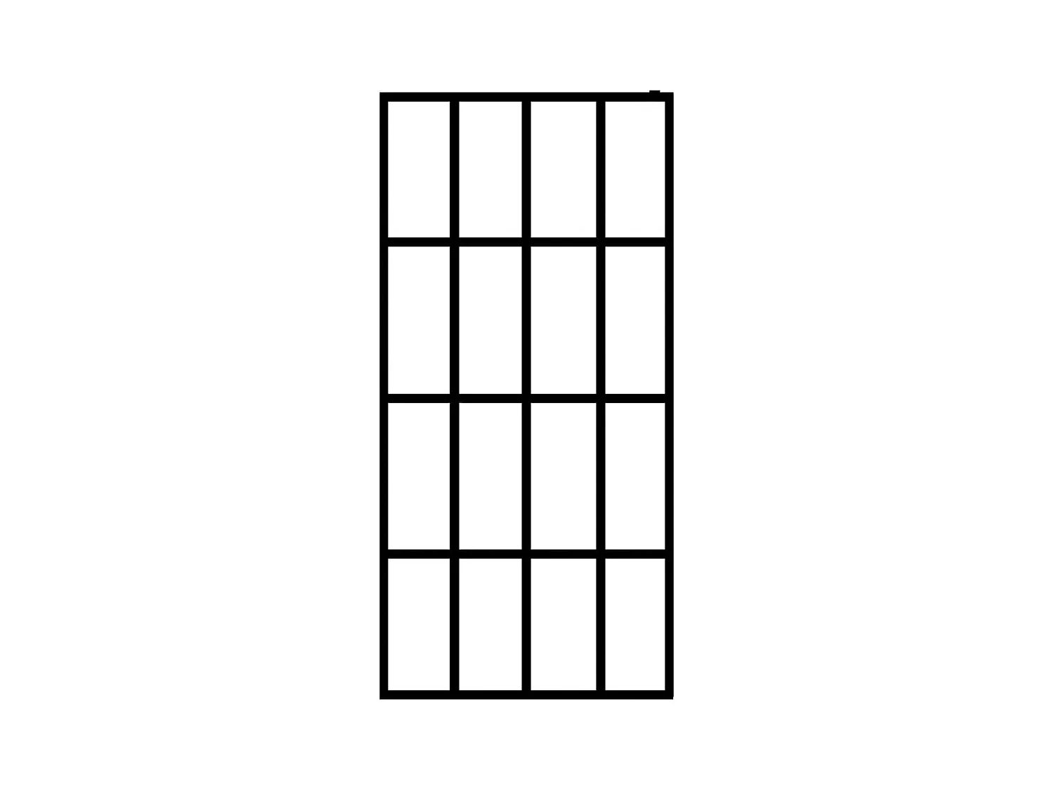 Divisória de chuveiro vidro temperado fosco 80x195 cm PT148824