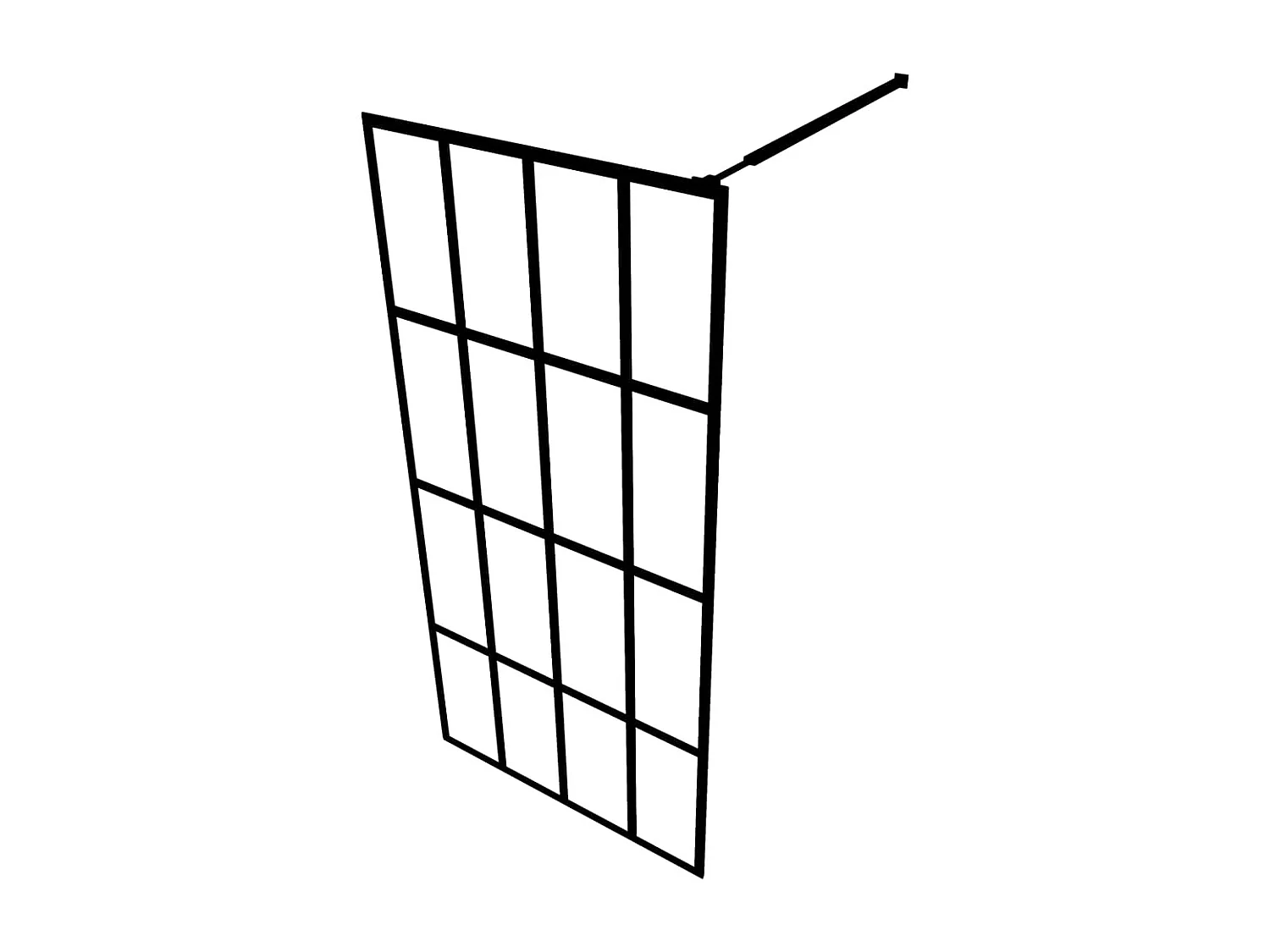 Paroi de douche Verre trempé dépoli 80x195 cm WVGQ1911